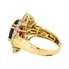 Image 3 : 14KT Yellow Gold 5.00ct Ruby and Diamond Ring