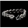 Image 3 : 14KT White Gold 34.08ctw Black Diamond Bracelet