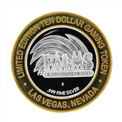 .999 Silver Palms A Maloof Casino Resort $10 Casino Gaming Token Limited Edition