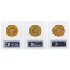 Image 2 : Lot of (3) 1904 $20 Liberty Head Double Eagle Gold Coins PCGS MS64