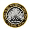 Image 1 : .999 Silver Las Vegas Club $10 Casino Gaming Token Limited Edition