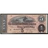 Image 1 : 1864 $5 The Confederate States of America Note