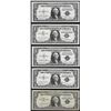 Image 1 : Lot of (5) 1935 & 1957 Silver Certificate Notes