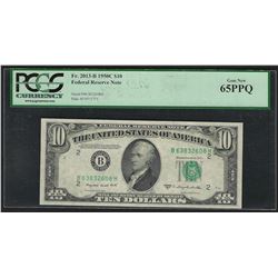 1950C $10 Federal Reserve Note PCGS Gem New 65PPQ