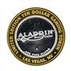 Image 1 : .999 Silver Aladdin Resort Casino $10 Casino Gaming Token Limited Edition