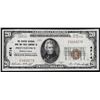 Image 1 : 1929 $20 National Currency Note Pottstown Pennsylvania