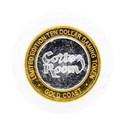 .999 Silver Cortez Room Gold Coast $10 Casino Gaming Token Limited Edition