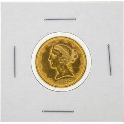 1882 $5 Liberty Head Half Eagle Gold Coin