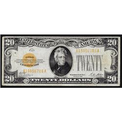 1928 $20 Gold Certificate Note