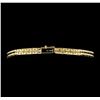 Image 3 : 14KT Yellow Gold 0.80ctw Blue Sapphire and Diamond Bracelet