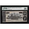 Image 1 : 1864 $20 Confederate States of America Note PMG Choice About Uncirculated 58EPQ