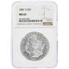 Image 1 : 1881-S $1 Morgan Silver Dollar Coin NGC MS65