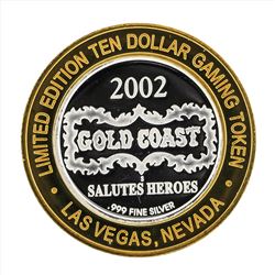 .999 Silver Gold Coast Las Vegas $10 Casino Gaming Token Limited Edition
