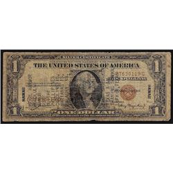 1935A $1 Silver Certificate WWII Emergency Hawaii Note