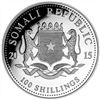 Image 2 : 2015 1 oz Somalian Silver Elephant BU Coin