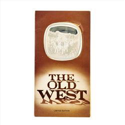 Lincoln Mint 4 oz. Old West The Santa Fe Trade Limited Edition Silver Proof Meda