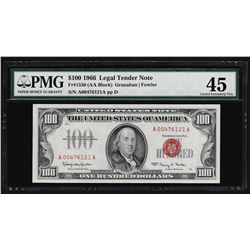 1966A $100 Legal Tender Note PMG Choice Extremely Fine 45