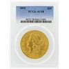 Image 1 : 1894 $20 Liberty Head Double Eagle Gold Coin PCGS AU58