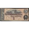 Image 1 : 1864 $5 The Confederate States of America Note