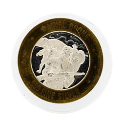 .999 Silver Daniel Boone $10 Casino Gaming Token Limited Edition