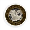 Image 2 : .999 Silver Daniel Boone $10 Casino Gaming Token Limited Edition