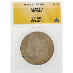 1888-S $1 Morgan Silver Dollar Coin Cleaned ANACS EF40 Details