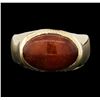 Image 1 : 14K Yellow Gold Oval Cut Catseye Gemstone Ring