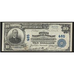 1902 $10 First National Bank of Poughkeepsie New York National Currency Note
