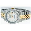 Image 5 : Rolex Mens Two Tone 14KT Yellow Gold 1.00ctw Diamond Datejust Wristwatch