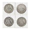 Image 2 : Set of (4) Mexico 8 Reales Silver Coins