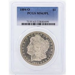 1884-O $1 Morgan Silver Dollar Coin PCGS MS63PL