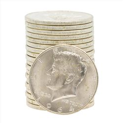 Roll of (20) 1964-D Brilliant Uncirculated Kennedy Half Dollar Coins