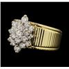 Image 2 : 14KT Yellow Gold 0.96ctw Diamond Ring