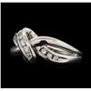 Image 2 : 14KT White Gold 0.30ctw Diamond Ring