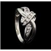 Image 4 : 14KT White Gold 0.30ctw Diamond Ring