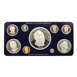 1976 Republic of Panama Proof Set Franklin Mint