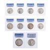 Image 1 : Lot of (10) 1886 $1 Morgan Silver Dollar Coins PCGS MS65
