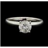 Image 1 : 14KT White Gold 1.05ct Diamond Solitaire Ring