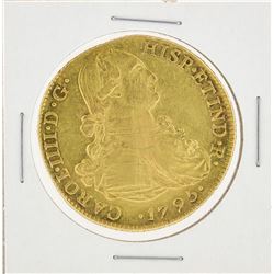 1795 Peru Carlos IV 8 Escudos Gold Coin