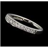 Image 2 : 14KT White Gold 0.20ctw Diamond Wedding Band