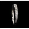 Image 4 : 14KT White Gold 0.20ctw Diamond Wedding Band