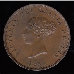 Br 911.  1854 penny.