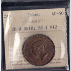 Br 912. 1854 halfpenny.
