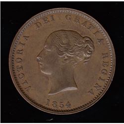 Br 912. 1854 halfpenny.