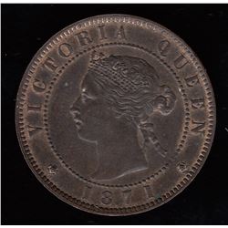 Br 915. Heaton Hoard PEI 1871 cent.