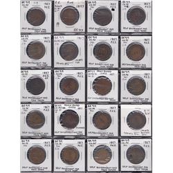 Lot of 52 Br 919, all "1857".