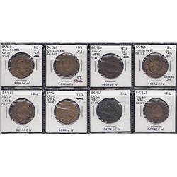 Group of eight Tiffins.