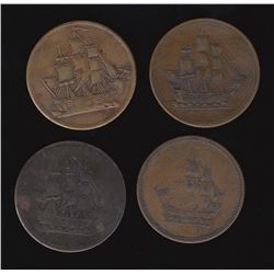 Breton Tokens - Br 1004, 1005.  Group of four.