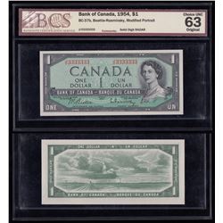 Bank of Canada $1, 1954