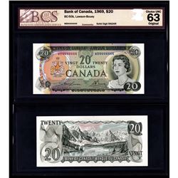 Bank of Canada $20, 1969